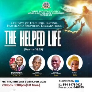 Read more about the article 4 Fridays of Teaching, Fasting, Prayer, and Prophetic Declarations via Zoom