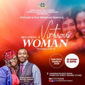 Read more about the article Upcoming Church Programme