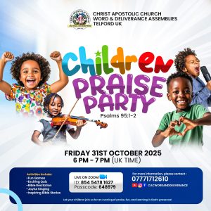 Read more about the article ANNOUNCEMENT – CHILDREN’S PARTY 🎉