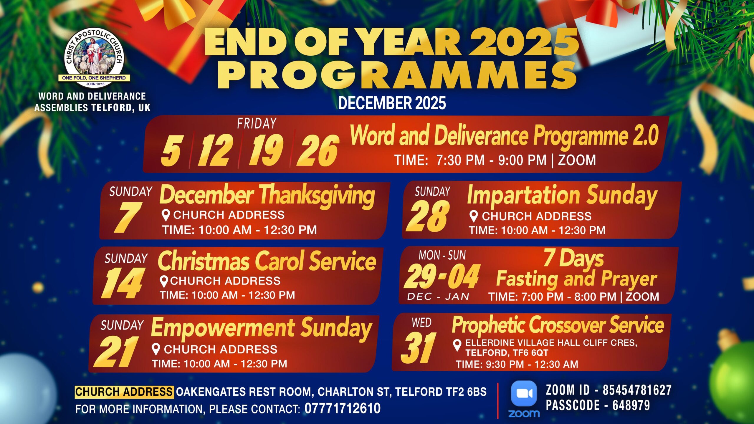 You are currently viewing End-of-Year 2025 Church Programmes